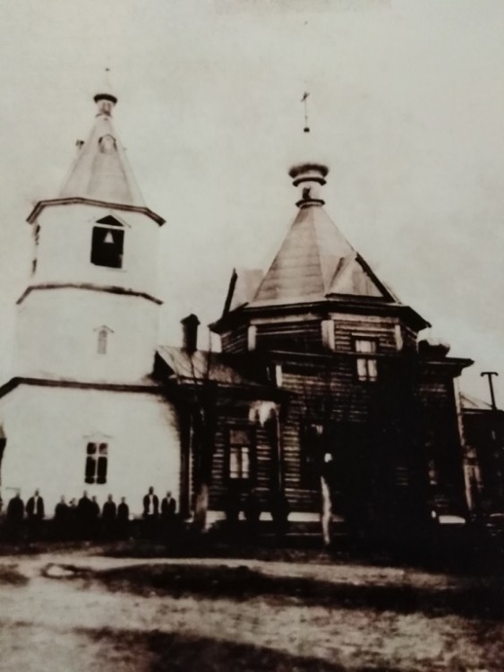 Николая Чудотворца церковь, Кошелево (Ковернинский район, Нижегородская область). архивная фотография, фото из архива Михаила Купоросова, источник: https://ok.ru/khokhloman/album/53734567837844/906186634132
