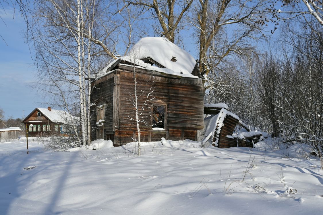 Кошелево. Николая Чудотворца церковь. общий вид в ландшафте, Общий вид с юго-запада