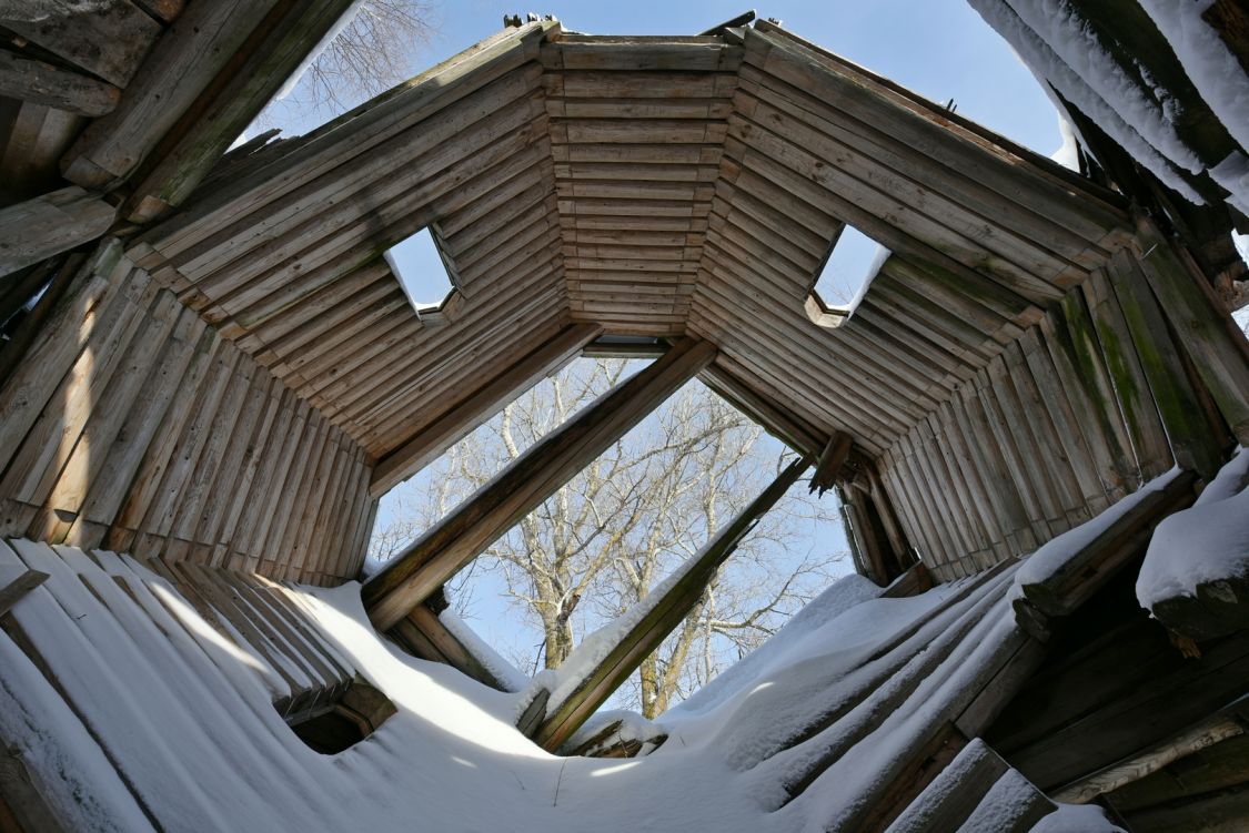 Николая Чудотворца церковь, Кошелево (Ковернинский район, Нижегородская область). интерьер и убранство, Внутренний объем среднего яруса колокольни
