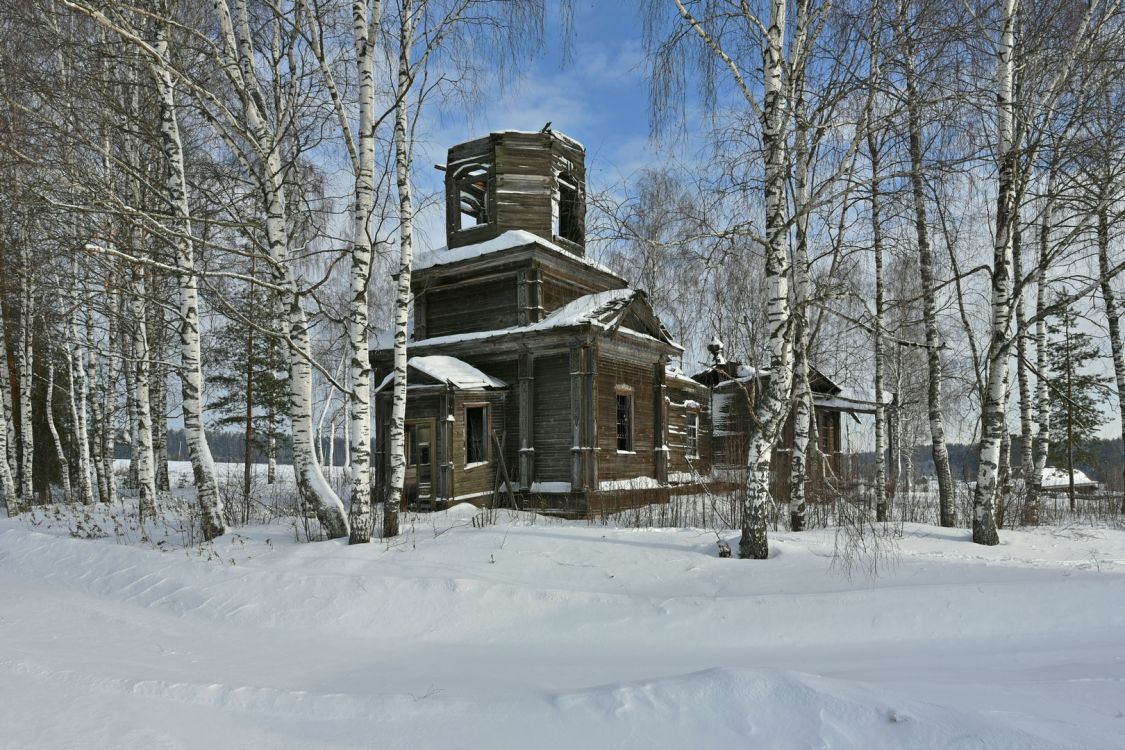 Марково. Церковь Иоанна Богослова. фасады, Вид с юго-запада
