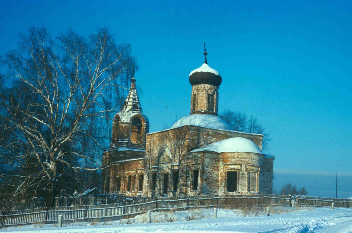 Романово. Церковь Тихвинской иконы Божией Матери. фасады