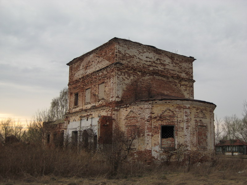 Церковь Покрова Пресвятой Богородицы, Веригино (Арзамасский район и г. Арзамас, Нижегородская область). фасады, Вид с юга