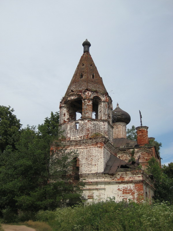Церковь Вознесения Господня, Семеть (Кстовский район, Нижегородская область). фасады, Вид с запада