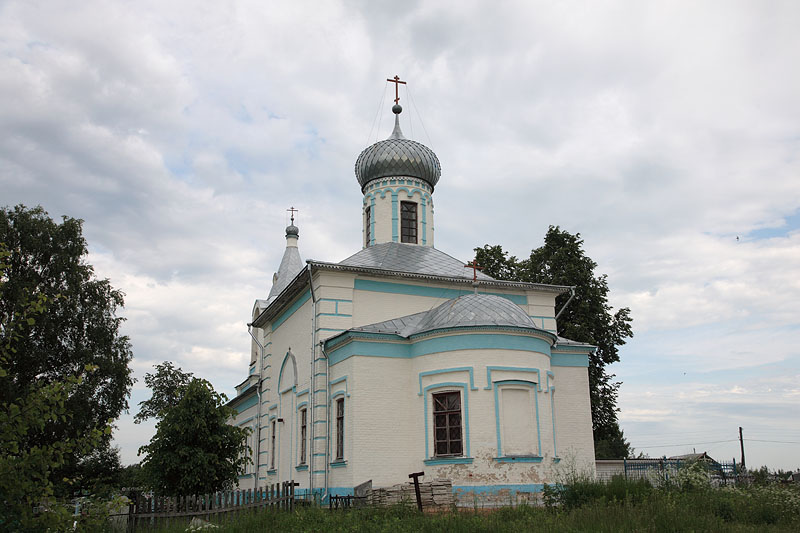 Романово. Церковь Тихвинской иконы Божией Матери. фасады