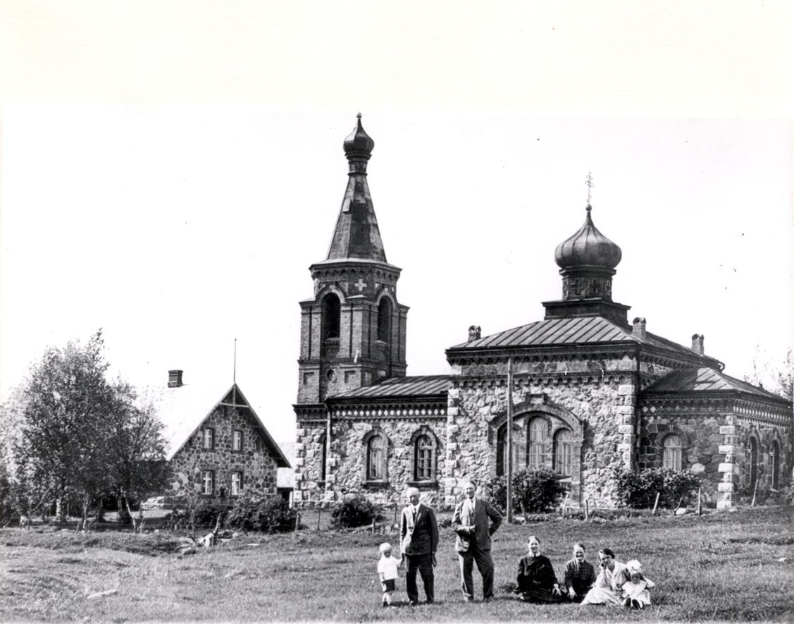 Церковь Николая Чудотворца, Мяэмыйза (Mäemõisa, Sinalepa) (Ляэнемаа, Эстония). архивная фотография, Старинное фото с сайта www.maria-magdaleena.net