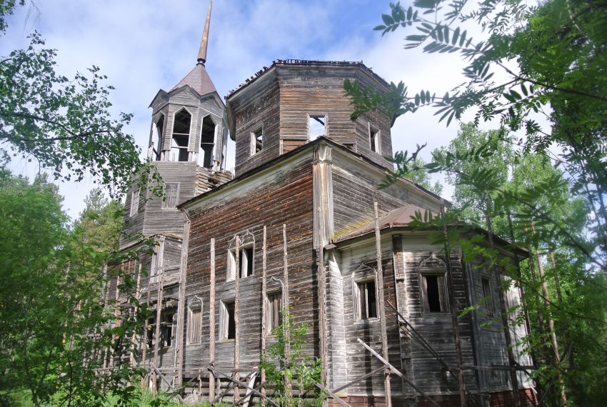 Никольский Погост (Велико-Никольское). Церковь Рождества Иоанна Предтечи. фасады