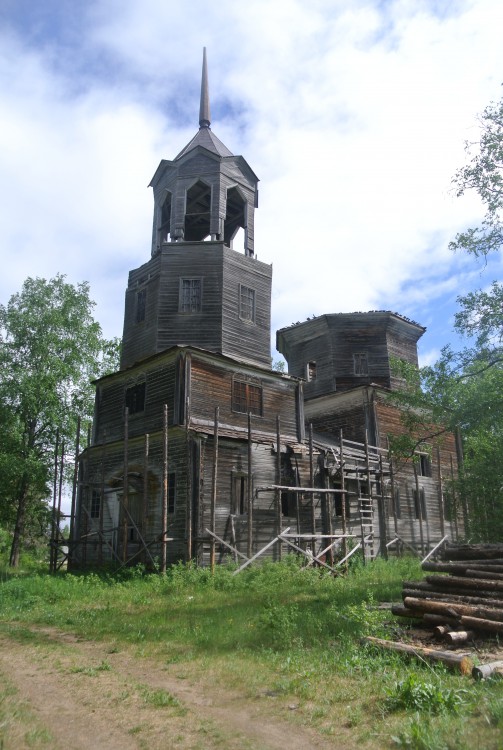 Никольский Погост (Велико-Никольское). Церковь Рождества Иоанна Предтечи. фасады