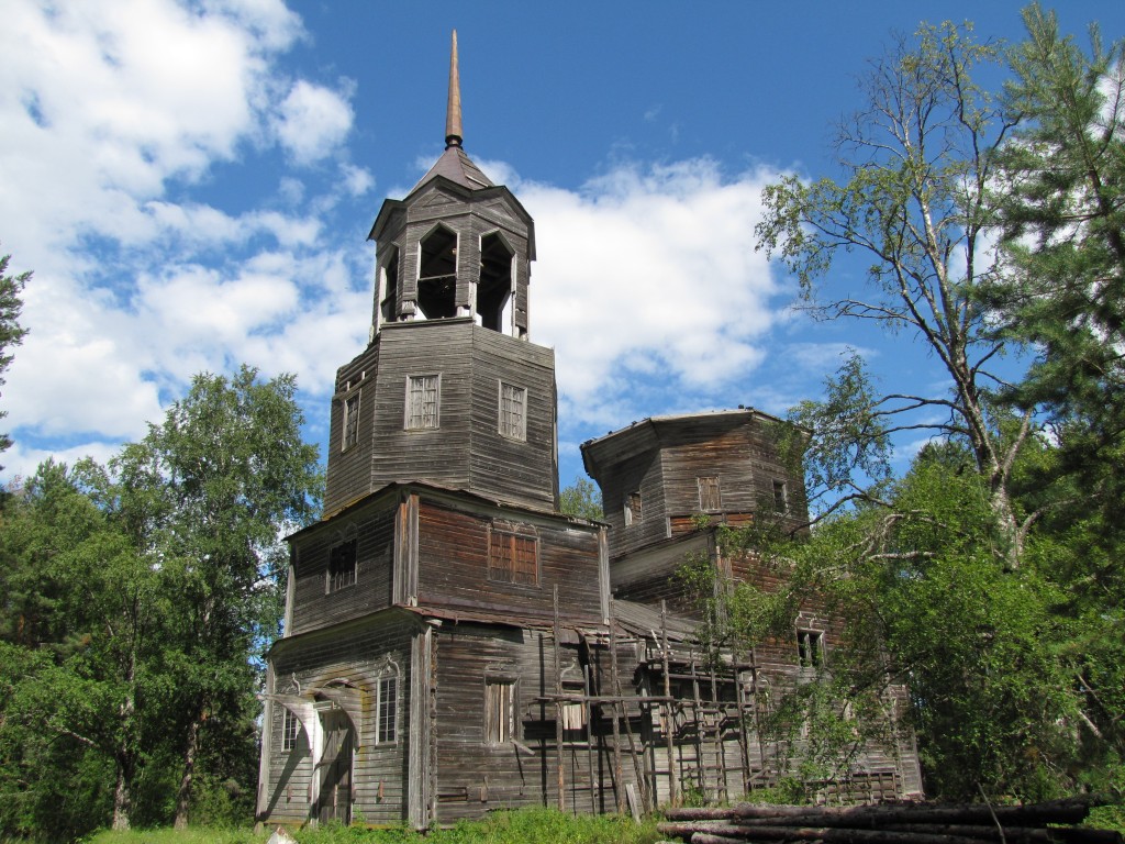 Никольский Погост (Велико-Никольское). Церковь Рождества Иоанна Предтечи. фасады