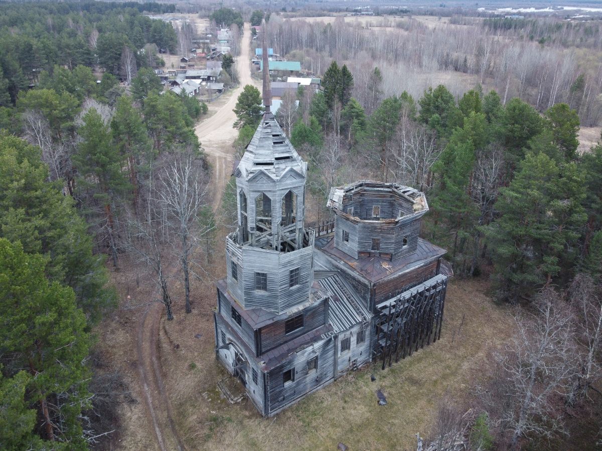 Никольский Погост (Велико-Никольское). Церковь Рождества Иоанна Предтечи. фасады