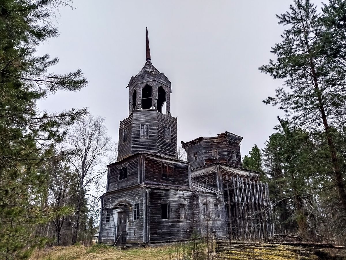 Никольский Погост (Велико-Никольское). Церковь Рождества Иоанна Предтечи. фасады