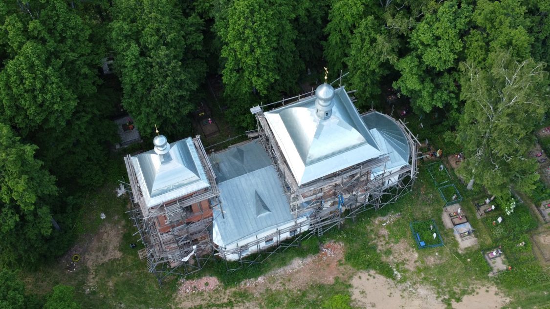Церковь Сретения Господня, Рогозинино (Переславский район и г. Переславль-Залесский, Ярославская область). общий вид в ландшафте