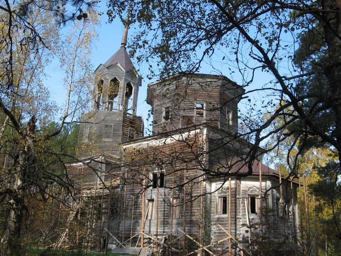 Никольский Погост (Велико-Никольское). Церковь Рождества Иоанна Предтечи. фасады