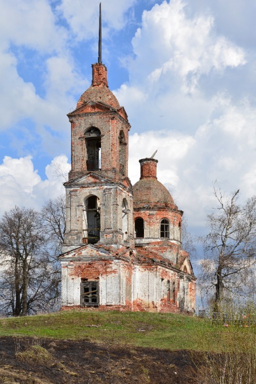 Церковь Бориса и Глеба, Матвеевское (Ростовский район, Ярославская область). фасады, Вид с юго-запада