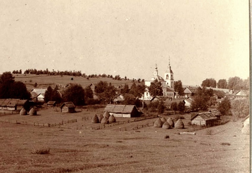 Веска, село. Церковь Николая Чудотворца. архивная фотография, Фото начала 1900-х гг