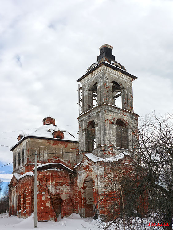 Веска, село. Церковь Николая Чудотворца. фасады