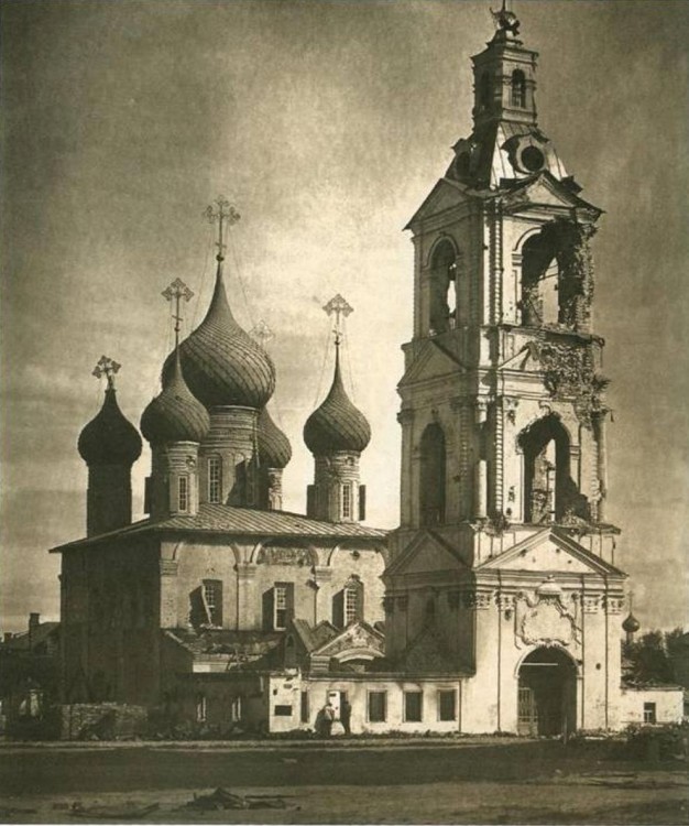 Церковь Вознесения Господня (Вознесенского прихода), Ярославль (Ярославль, город, Ярославская область). архивная фотография, Вид с северо-запада, 1918 г.