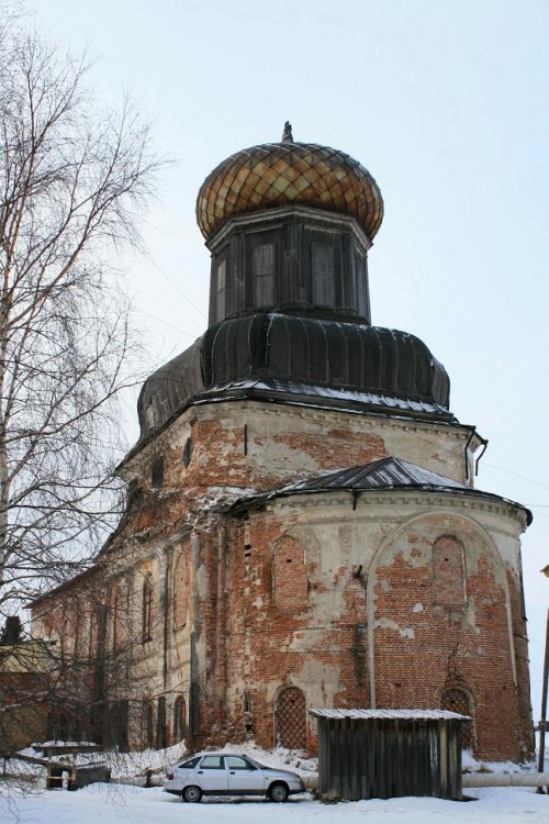 Церковь Преображения Господня, Ижма (Ижемский район, Республика Коми). общий вид в ландшафте