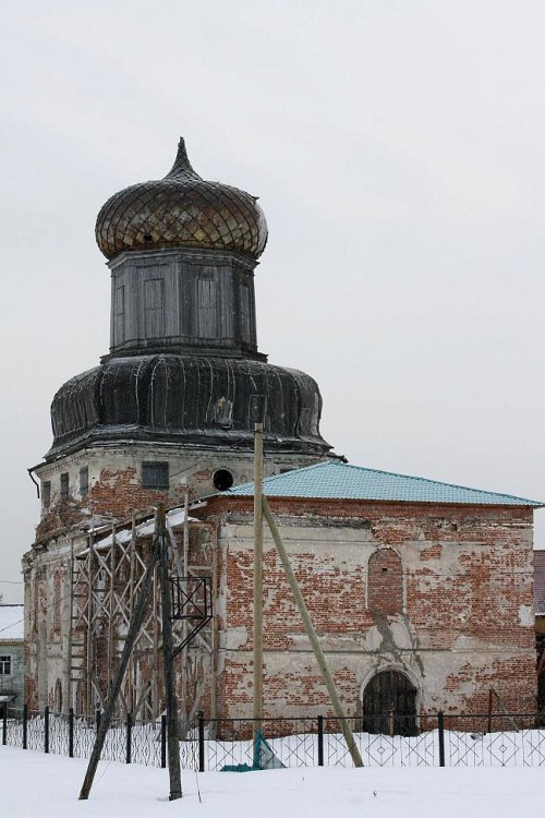 Церковь Преображения Господня, Ижма (Ижемский район, Республика Коми). общий вид в ландшафте