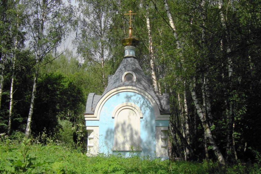 Часовня Сергия Радонежского, Таруса (Тарусский район, Калужская область). общий вид в ландшафте