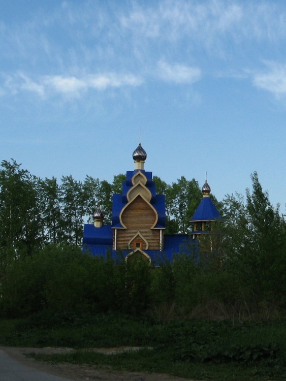 Церковь Касперовской иконы Божией Матери, Кольцово (Екатеринбург (МО город Екатеринбург), Свердловская область). общий вид в ландшафте