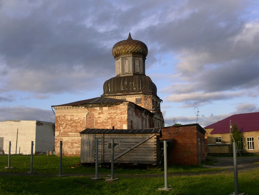 Ижма. Церковь Спаса Преображения. фасады, вид с запада