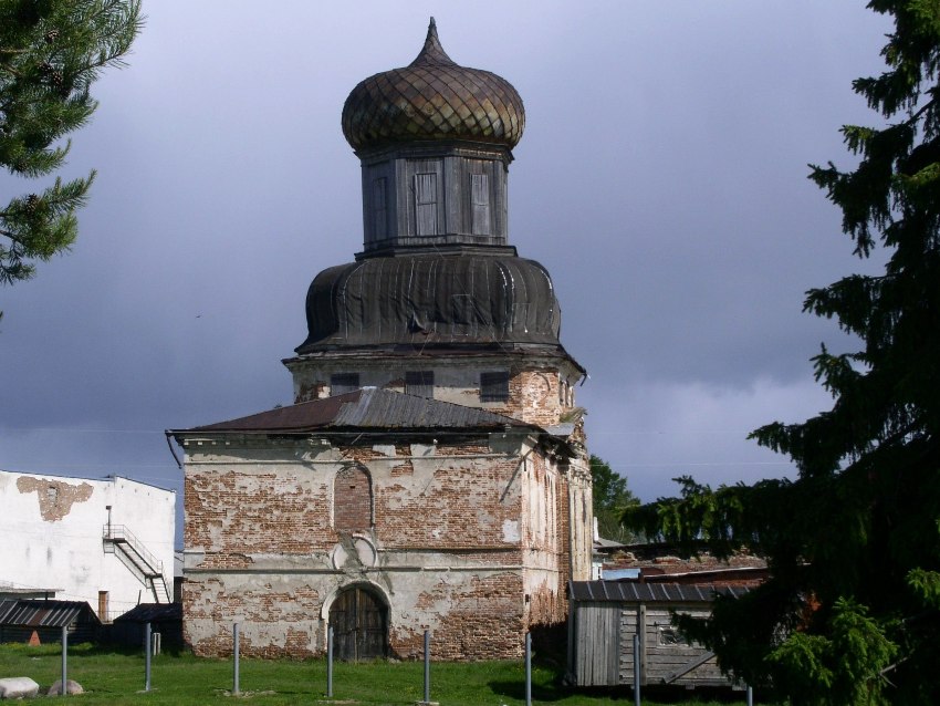 Ижма. Церковь Спаса Преображения. фасады, вид с запада