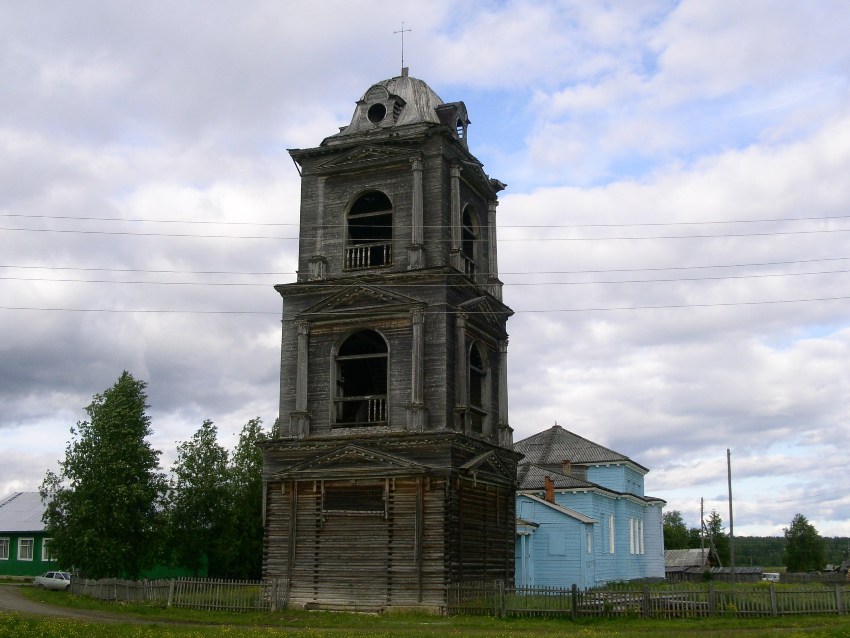 Мошъюга. Церковь Собора Пресвятой Богородицы. фасады, вид с юго-запада