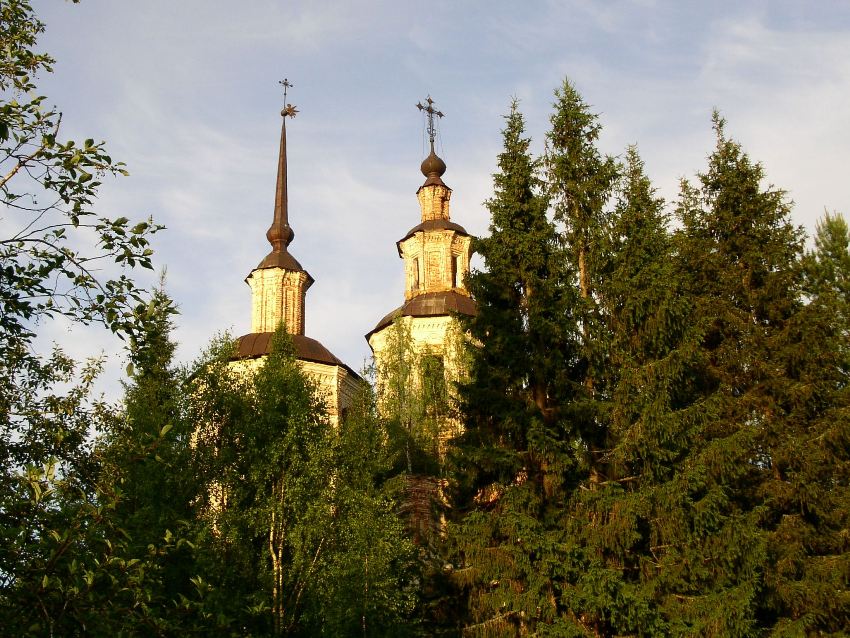 Церковь Покрова Пресвятой Богородицы, Покрово (Покровское), урочище (Лузский район, Кировская область). архитектурные детали, вид с северо-запада