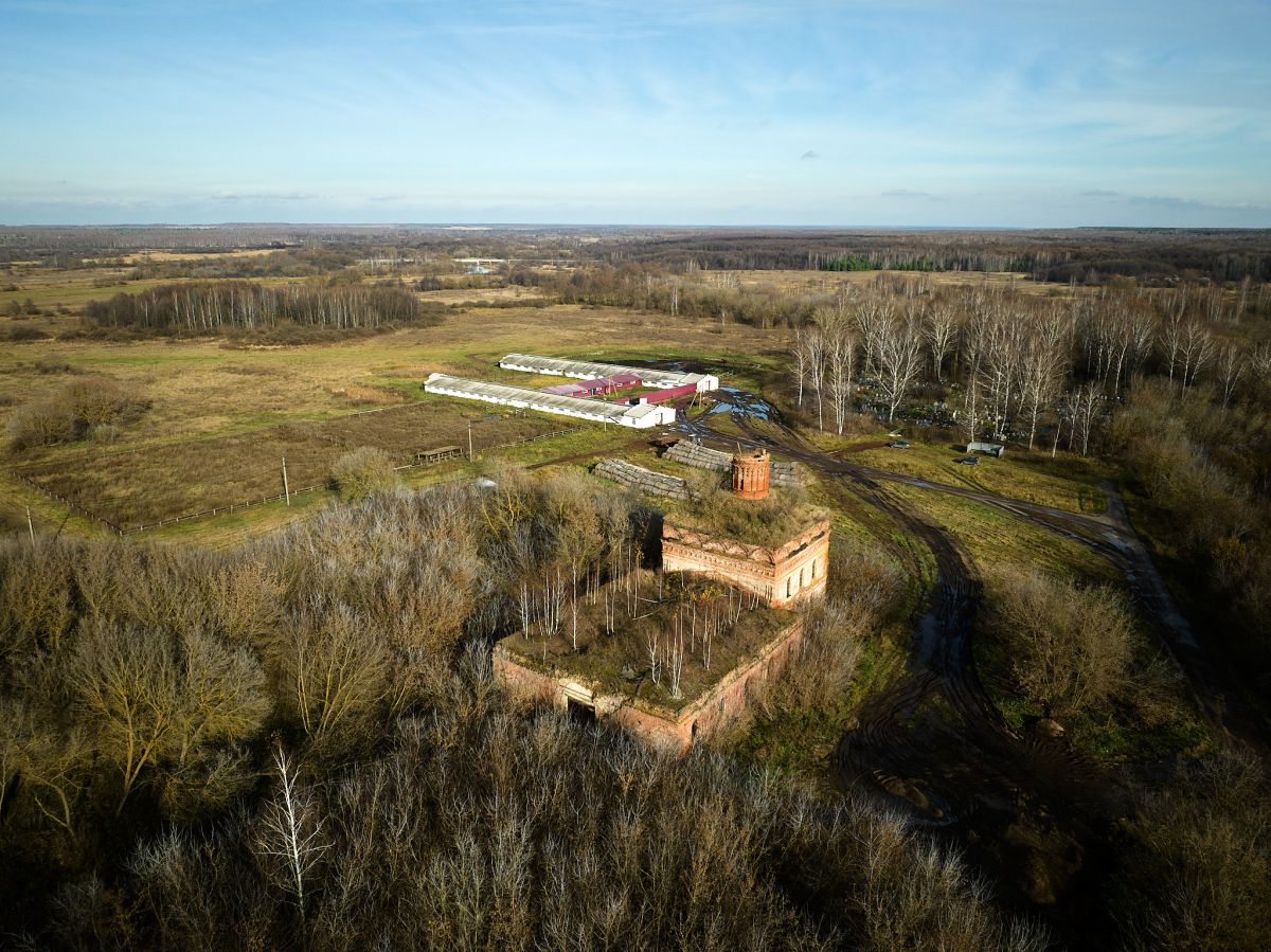 Церковь Константина и Елены, Нагорное (Ряжский район, Рязанская область). общий вид в ландшафте