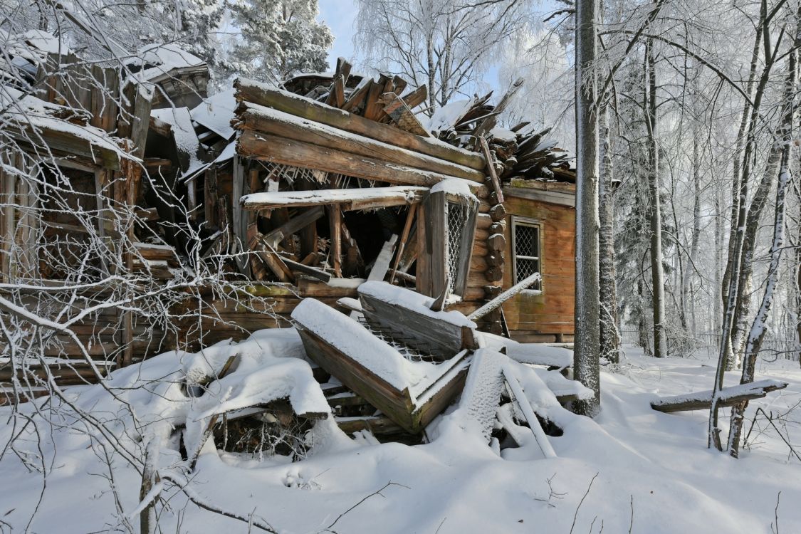 Церковь Николая Чудотворца, Богомолово (Городецкий район, Нижегородская область). фасады, Разрушения южного фасада