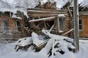 Церковь Николая Чудотворца, Разрушения южного фасада<br>, Богомолово, Городецкий район, Нижегородская область