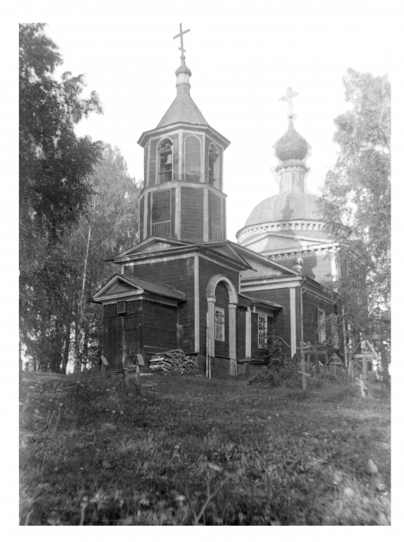 Богомолово. Церковь Николая Чудотворца. архивная фотография, Вид с юго-запада