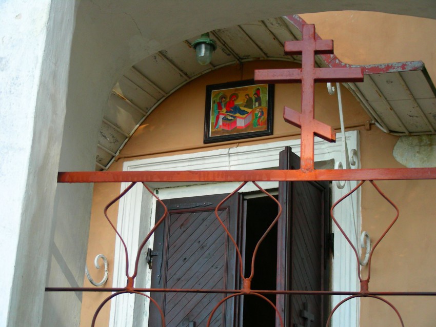 Церковь Рождества Пресвятой Богородицы, Тракай (Вильнюсский уезд, Литва). архитектурные детали, икона над входом