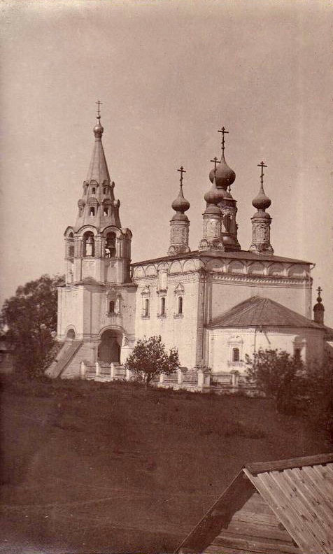 Церковь Успения Пресвятой Богородицы, Кириково (Лысковский район, Нижегородская область). архивная фотография, Фото 1928 года из фондов Нижегородского государственного историко-архитектурного музея-заповедника.  Автор Василий Иванович Малиновский