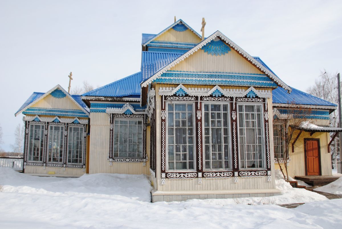 Церковь Спаса Нерукотворного Образа, Каргасок (Каргасокский район, Томская область). фасады, Южный фасад