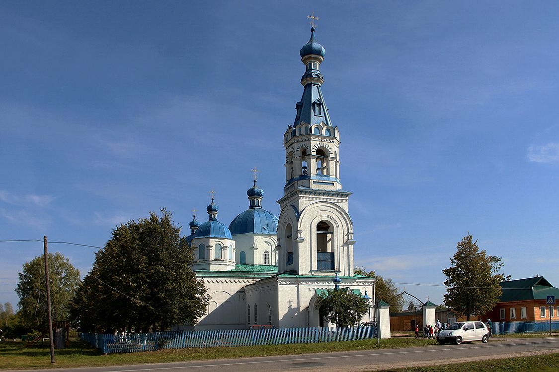 Роженцово. Церковь Казанской иконы Божией Матери. фасады