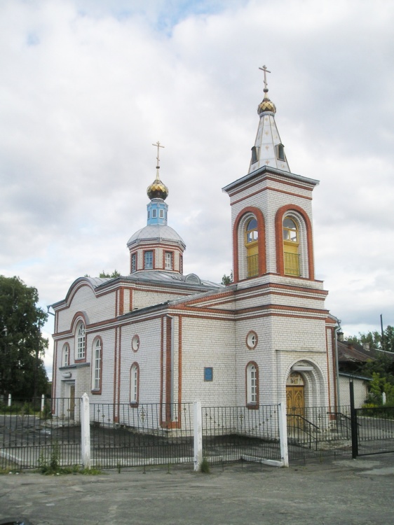 Ковернино. Церковь Вознесения Господня. общий вид в ландшафте