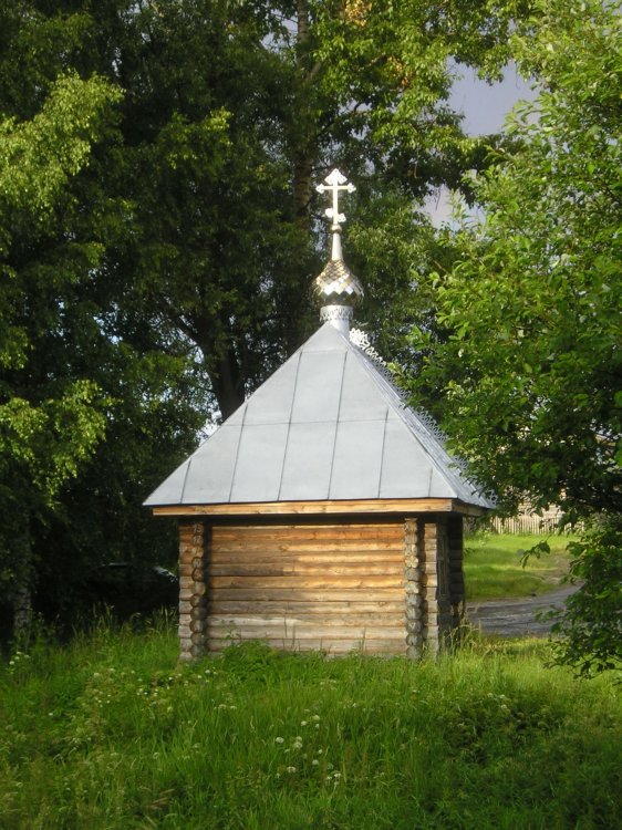 Часовня Казанской иконы Божией Матери, Шадрино (Ковернинский район, Нижегородская область). общий вид в ландшафте