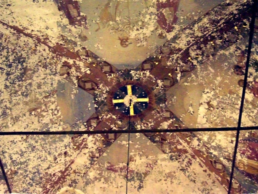 Лойма. Церковь Успения Пресвятой Богородицы. интерьер и убранство, Роспись центрального купола