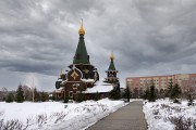 Омск. Всех Святых в Казачьем сквере, церковь