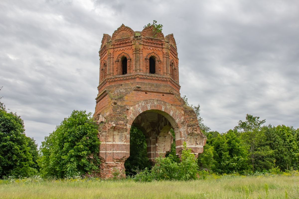 Церковь Георгия Победоносца, Выползово (Краснинский район, Липецкая область). фасады, Вид с севера