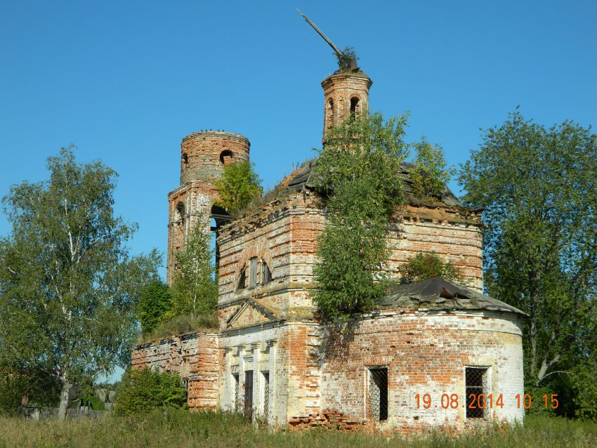 Церковь Воскресения Христова, Афанасьево (Комсомольский район, Ивановская область). фасады