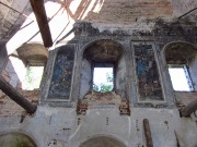 Церковь Владимирской иконы Божией Матери, Остатки фресок<br>, Теплогорье, Великоустюгский район, Вологодская область