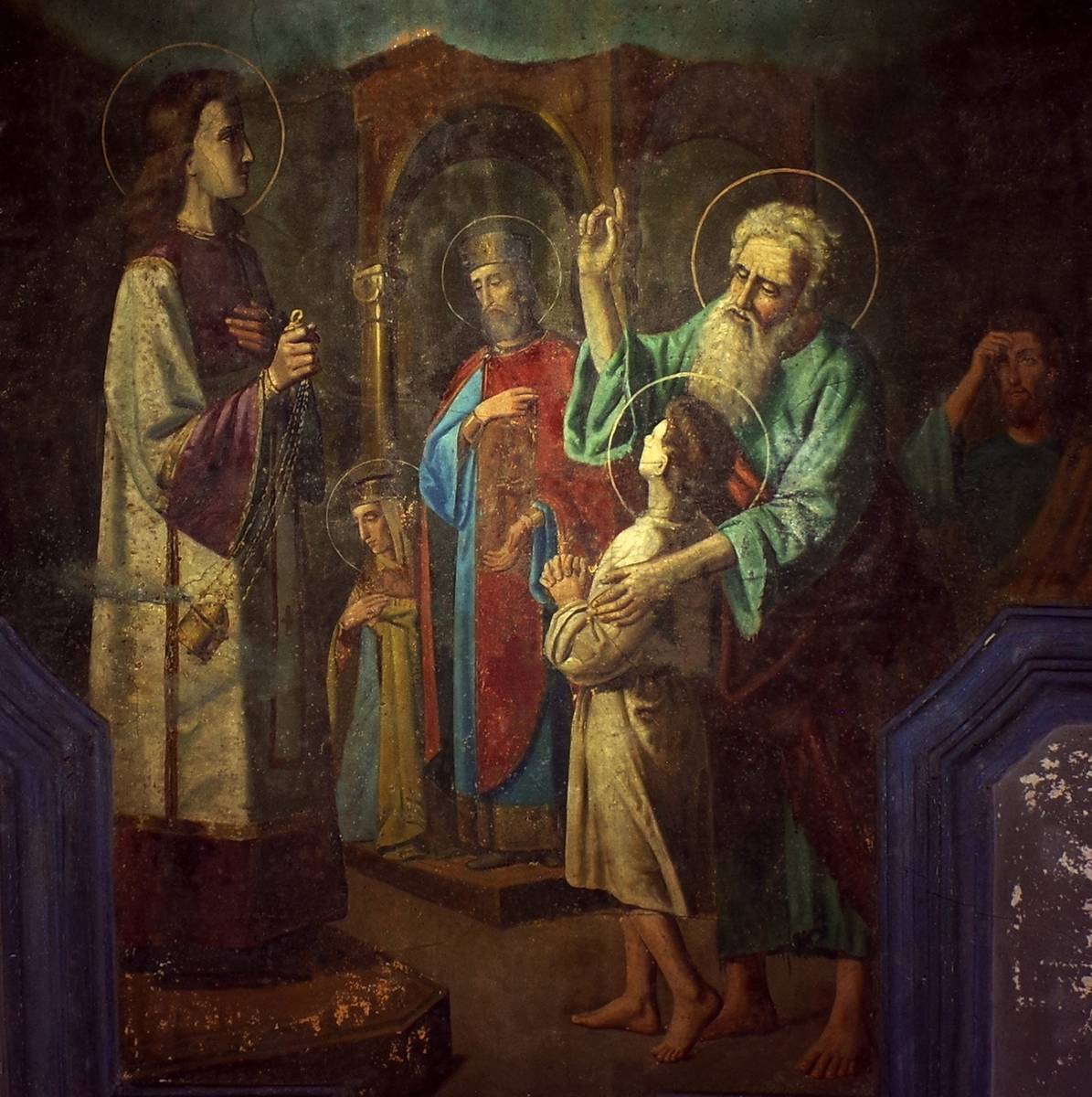 Церковь Василия Великого, Обрадово (Великоустюгский район, Вологодская область). интерьер и убранство, Покров (фрагмент)