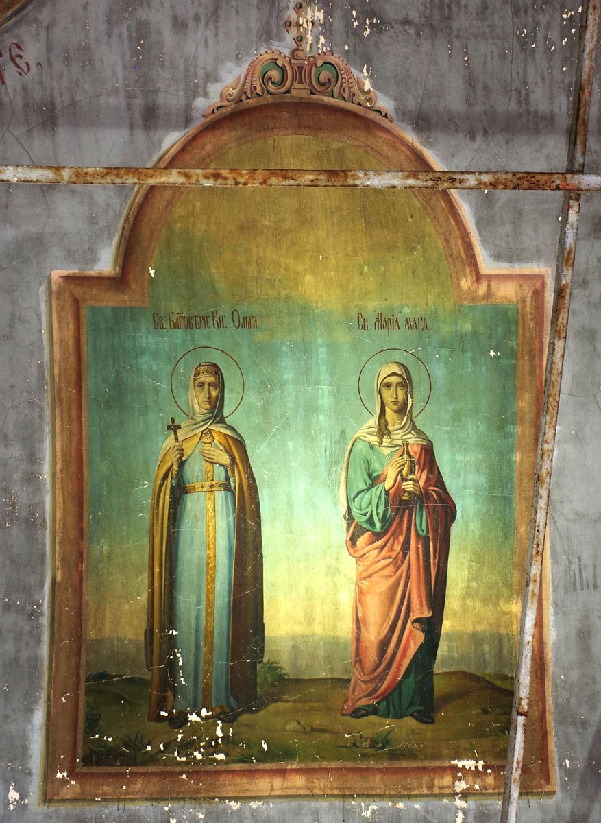 Церковь Василия Великого, Обрадово (Великоустюгский район, Вологодская область). интерьер и убранство, Св. Ольга и Св. Мария Магдалина