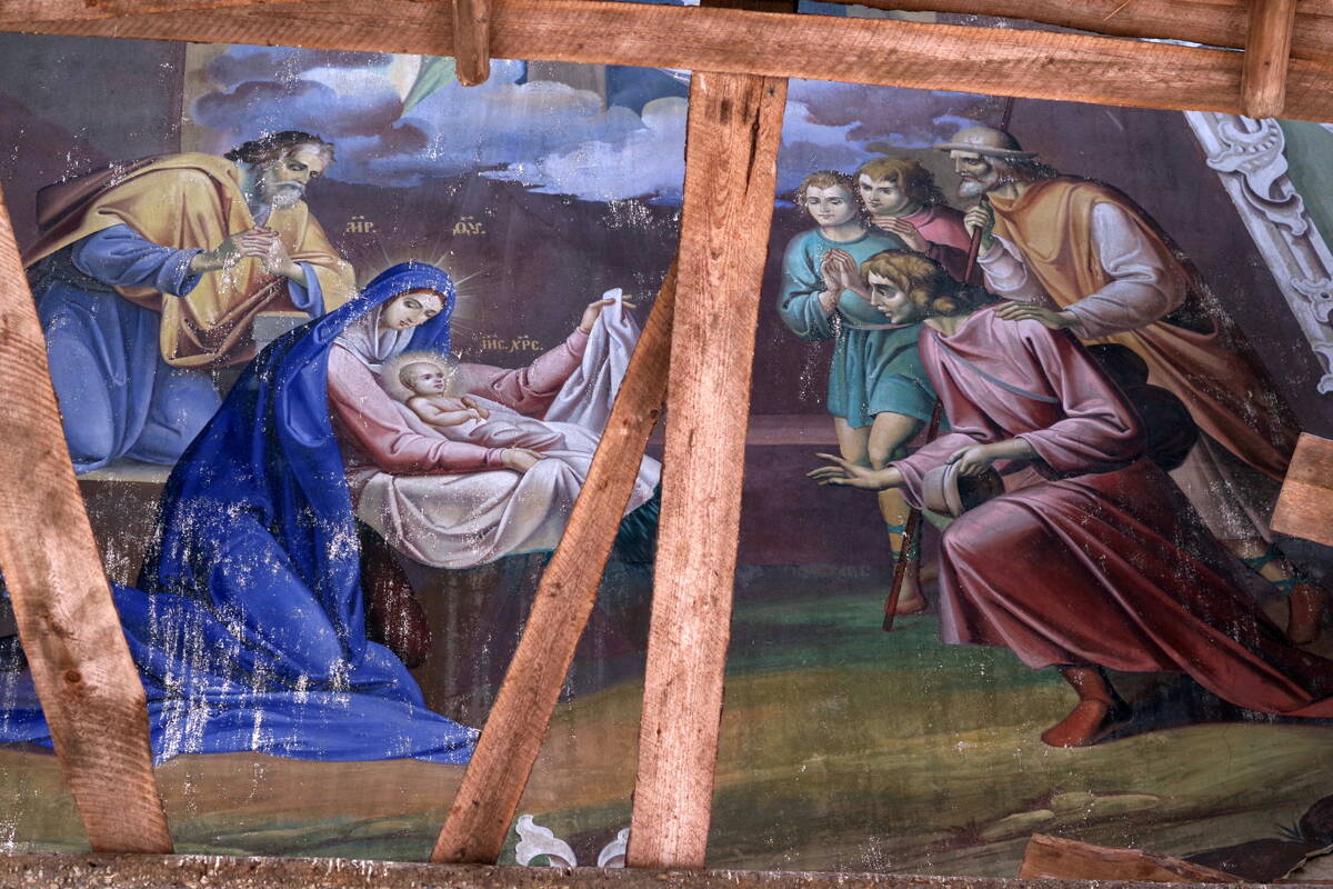 Церковь Троицы Живоначальной, Шолга (Подосиновский район, Кировская область). интерьер и убранство, Основное помещение, 2-й этаж