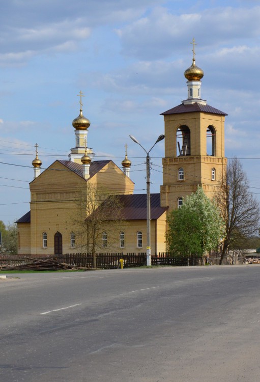 Выгоничи. Церковь Николая Чудотворца. общий вид в ландшафте