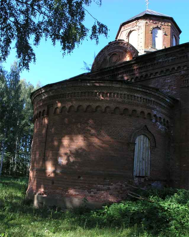 Церковь Николая Чудотворца, Синяя Никола (Красногородский район, Псковская область). архитектурные детали, Апсида