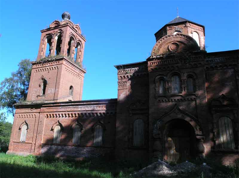 Церковь Николая Чудотворца, Синяя Никола (Красногородский район, Псковская область). фасады