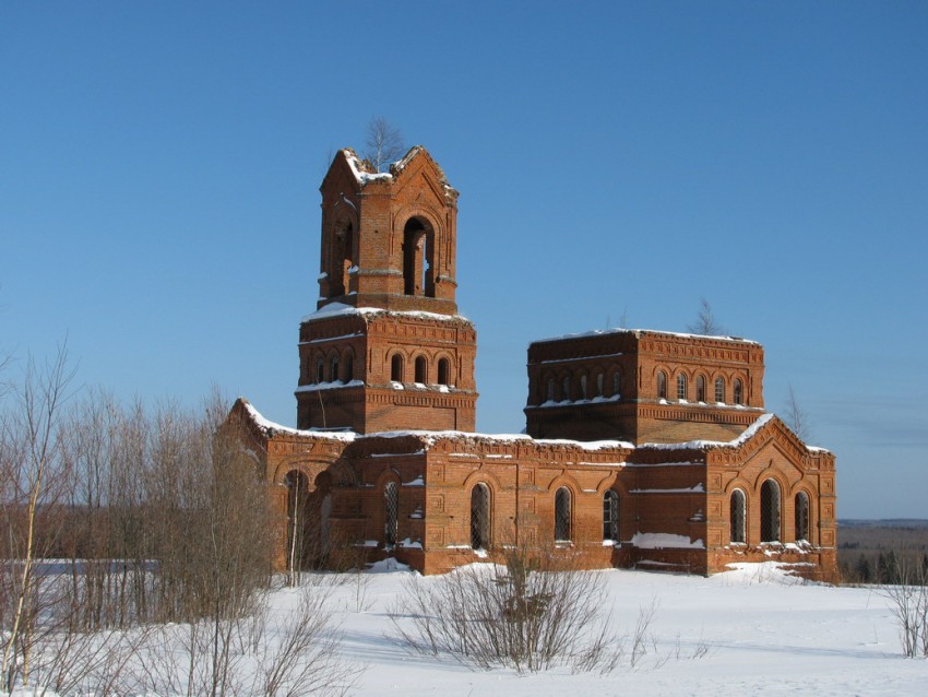 Церковь Михаила Архангела, Михайловка (Загоскино), урочище (Нагорский район, Кировская область). фасады